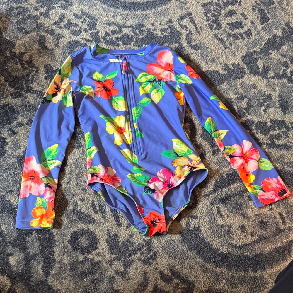 Gap Kids Floral Long Sleeve Swimsuit